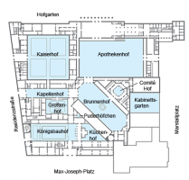 Grundriss der Residenz München