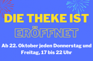 Die Theke ist eröffnet! Am 21.10. wurde das LeZ durch Schwester Ada Europa und Aspirantin Magdalena (Schwestern der Perpetuellen Indulgenz, Abtei Bavaria zur Glückseligkeit des Südens e.V.) gesegnet. Ab Freitag, 22.10.21 startet dann die Theke im LeZ mit regelmäßigen Öffnungszeiten (Donnerstag und Freitag 17.00-22.00Uhr) und ist offen für lesbische Frauen*/FLINT und Alle, die sich der LGBTIQ* Community zugehörig und/oder verbunden fühlen. Es gilt die 3G+-Regel.