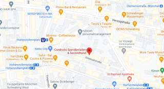 Der Spendenladen auf Google Maps. Der Spendenladen ist nicht barrierefrei zugänglich.